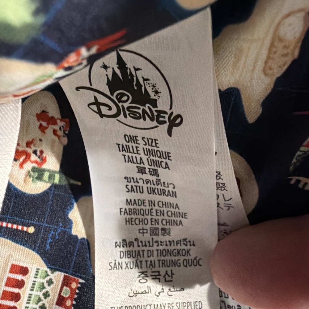 Disney Parks Epcot World Showcase Italy Pavilion Map Large Tote Bag Navy NWT - Picture 6 of 6